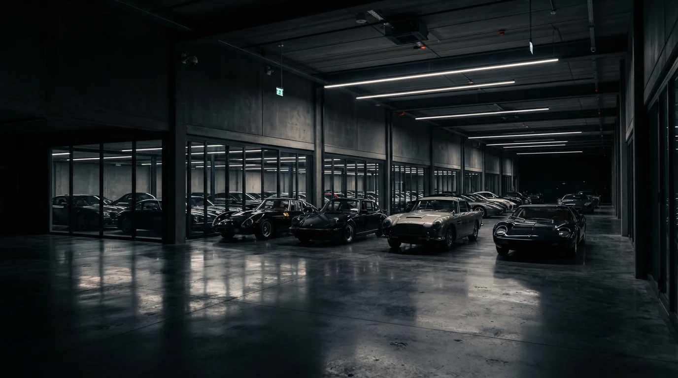 Interior of the air-conditioned storage hall